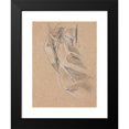 thumbnail image 2 of Francesco Lorenzi 11x14 Black Modern Framed Museum Art Print Titled - Drapery Study (1760), 2 of 5