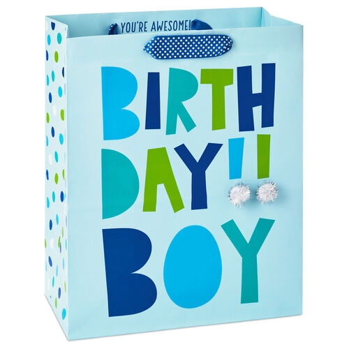 Birthday Boy Large Gift Bag, 13"