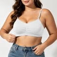 thumbnail image 5 of Wireless Bras for Women, Ruched V Neck Adjustable Thin Strap, Comfortable and Breathable Sleep Bra, 5 of 6