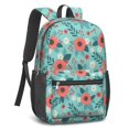 thumbnail image 2 of Pioneer Flower Floral Print Pattern 17" School Backpacks for Teens,Waterproof Oxford Fabric,S-Shape Padded Straps for School,Travel,Hiking,Camping, 2 of 5