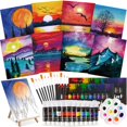 thumbnail image 1 of Set de pintura y sorbos Art Craft Kit Cholemy, 8 x 10 pulgadas, 36 piezas, 1 of 6