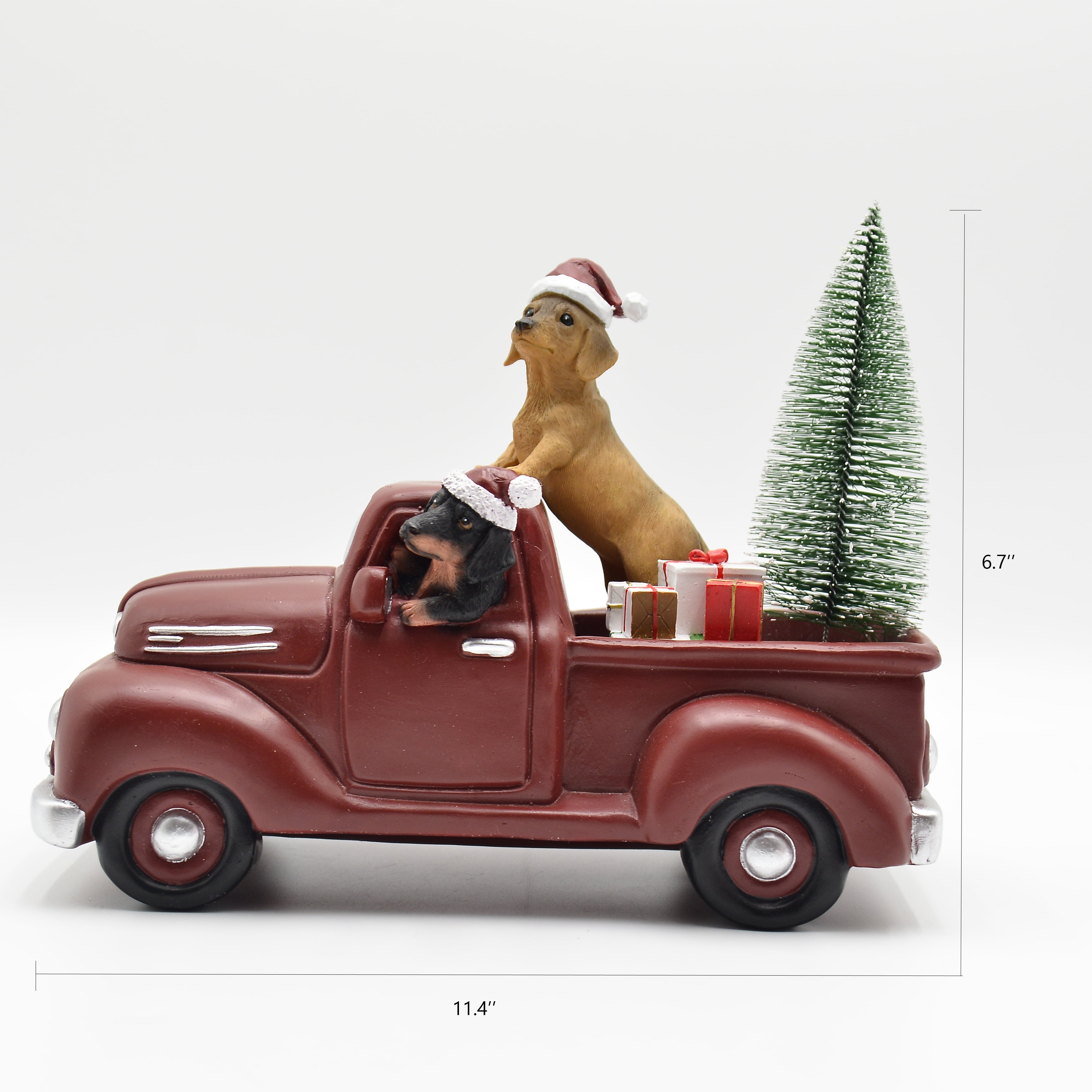 Cats Christmas Santa Express Delivery Red Truck Cutting Board Pet Dogs 