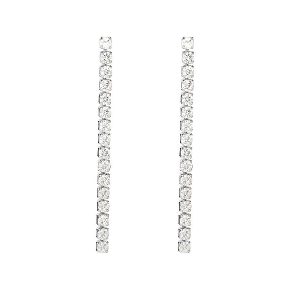 Believe by Brilliance - Women's Fine Silver Plated Cubic Zirconia Drop Earrings