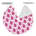 Adobk Groovy Pink Disco Balls Print Christmas Tree Skirt Christmas Tree
