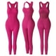 thumbnail image 4 of Body moldeador para mujer, color liso, moldeador de cintura, mono deportivo de fitness con cojín para el pecho., 4 of 5