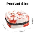 thumbnail image 2 of Cupid Sanitary Bags Period Purse Small Storage Bag Organizers Ring Pouch Small Fabric Pouch Organizer for Sanitary Pads 4.7x6.6x6.6 in, 2 of 6