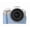 Blue, variant on GadgetCom Camera Half Case Compatible with Canon EOS R50 R100 , Shockproof PU Leather Shell Protective Cover