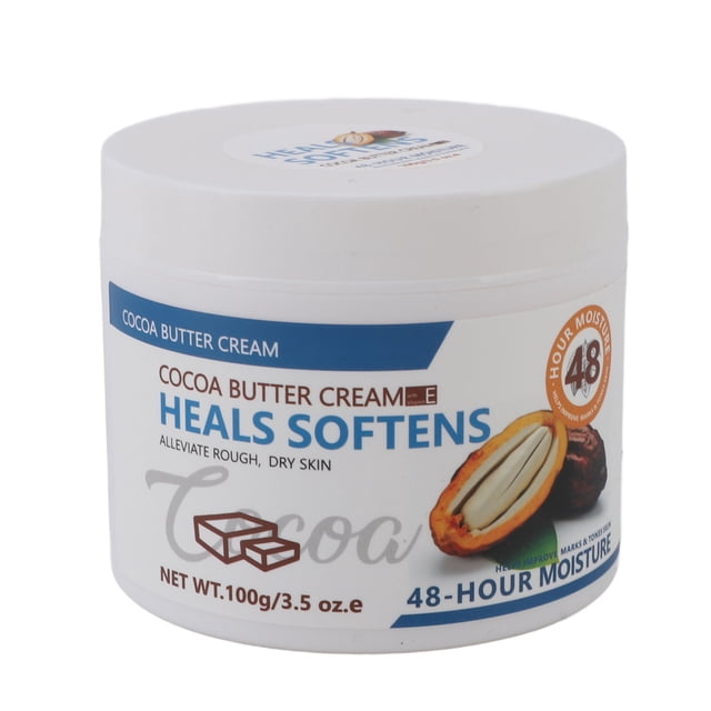 Crema Corporal Hidratante, 100 G de Crema de Mantecilla de Cacao Nutre de Larga Duración para Piel Seca