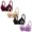 Red+Beige+Black+Purple, variant on XFLWAM Womens Plus Size Push Up Bra Full Coverage Everyday Bras No Underwire Cotton Mesh Bras 4 Packs