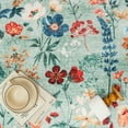 thumbnail image 5 of BERTHMEER 6'x9' Washable Green Area Rugs Carpets for Living Room Bedroom Farmhouse Kitchen Non Slip Vintage Oriental Flower Dorm Office Dining Room, Multicolor, 5 of 7