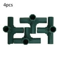 thumbnail image 1 of Plastic Structure Connectors Green Outdoor Garden Greenhouse Pole Joints Adapter, 1 of 11
