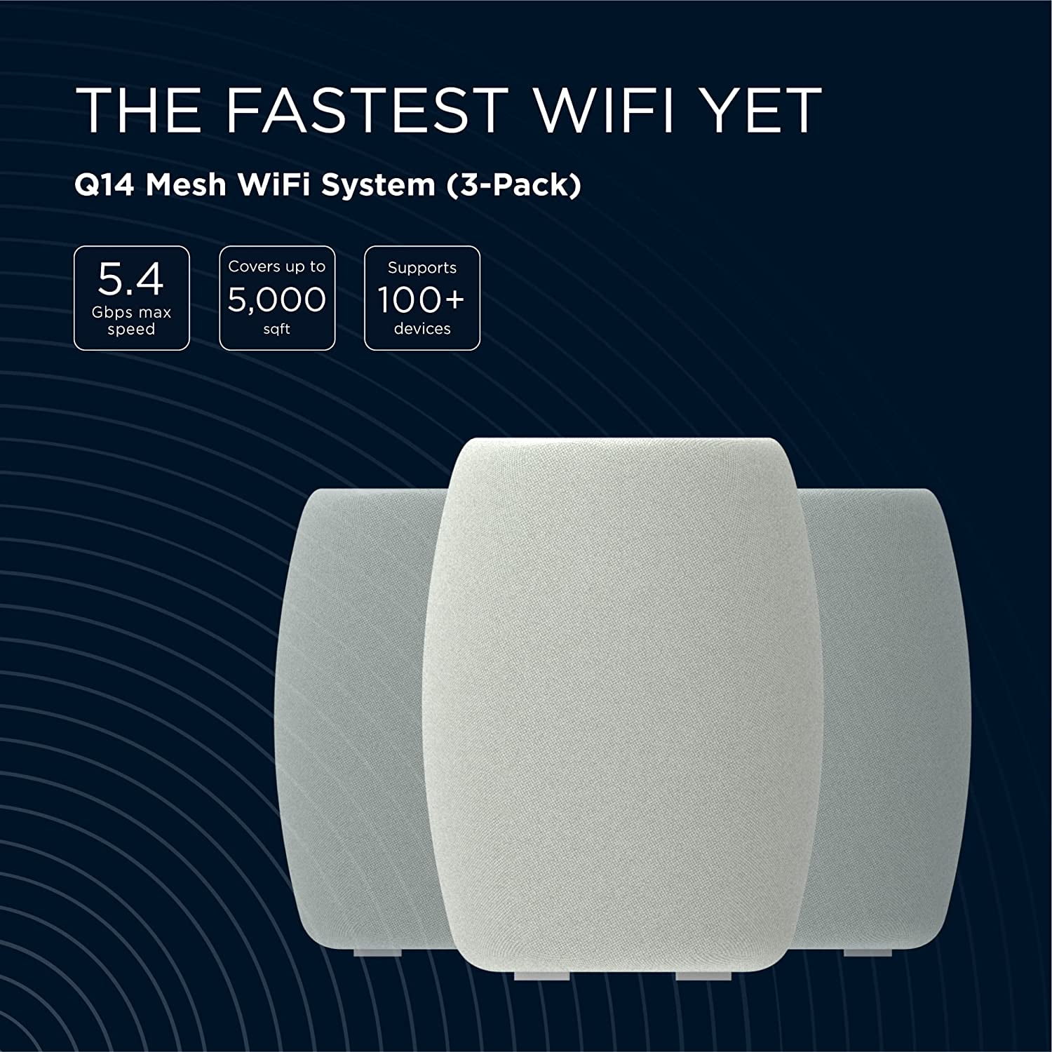 Motorola WiFi 6メッシュ (3パック) +ケーブルモデムバンドル-Q 11 WiFi 6メッシュシステム (3パック) およびMB 8611 Multi-Gigケーブルモデム|承認対象:Co Motorola MH7603 | WiFi 6 Router + Intelligent Mesh System | 3-Pack