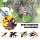 thumbnail image 3 of Figuras de abejas de insectos pequeños de plástico, modelos realistas, juguetes para niños, simulación ~ E8O0, 3 of 7