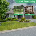 thumbnail image 4 of Panels Garden Fence Dog Fence Outdoor For Yard in H x .ft L Rustproof Metal Fencing with Ground Stakes|No Dig Temporary Animal Proof Containment for Pets/Rabbits|Durable Patio Sec, 4 of 7