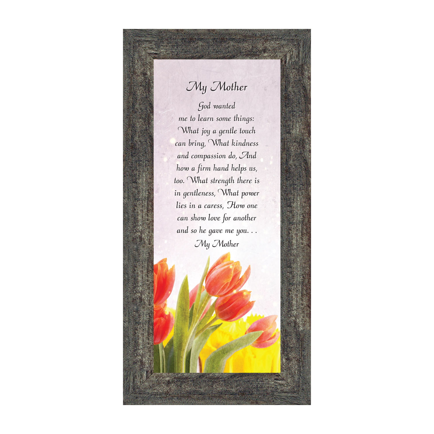 Hook and Easel on Back 7x7 Inches Wall Art and Tabletop Decorations I Love You Mom Gift Set of 2 Unique Frame Signs Gifts for Mom Sentimental Gifts for mom,Birthday Gifts for mom from Son