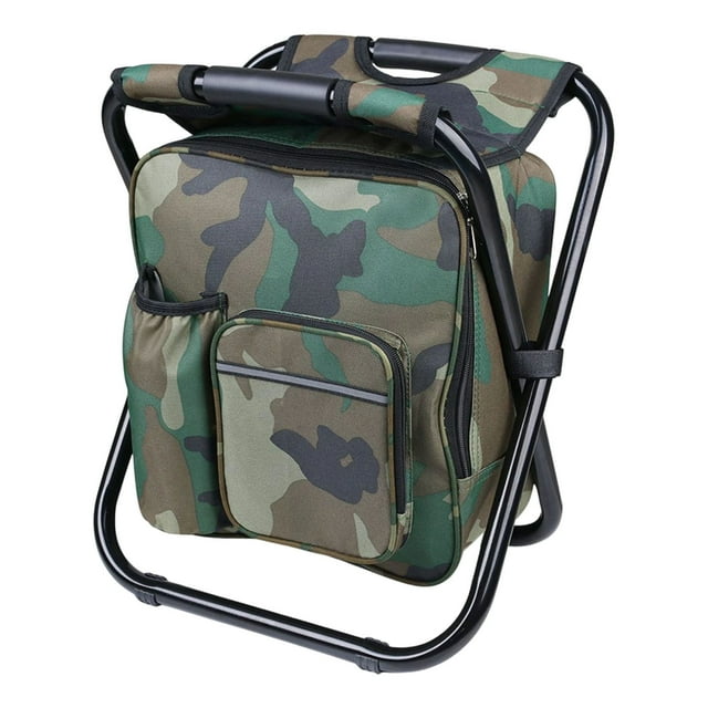 Multifunctional Three In One Folding Backpack Cooler Seat For Outdoor Camping Hiking And Indoor Leisure Activities