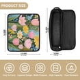 thumbnail image 5 of Hair Tools Storage with Heat Resistant Mat- A Bouquet Of Flowers Printed Design Curling Iron Travel Bag/Flat Iron Case for Women, 5 of 8