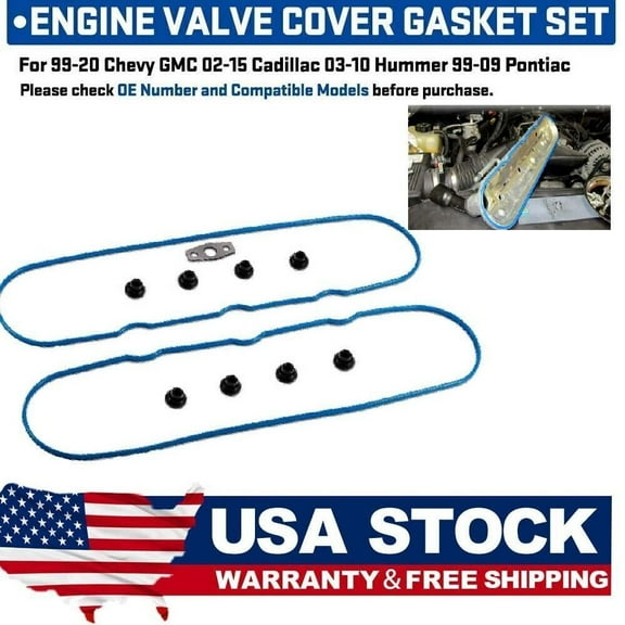 For GM LS 4.8L 5.3L 5.7L 6.0L 6.2L Engine VS50504 R-1 Valve Cover Gasket