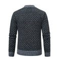 thumbnail image 4 of IYTR Men's Solid Knitted Full Zipper Cardigan Sweater Hoodedless Long Sleeve Pullover Warm Jacket Winter Outerwear with Pockets Dark Gray L, 4 of 5