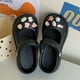 thumbnail image 1 of 2024 nuevos zapatos con agujeros de EVA, lindas sandalias de playa con osito de dibujos animados, sandalias Baotou casuales de suela suave para uso externo para mujeres, verano, 1 of 5