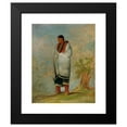 thumbnail image 2 of George Catlin 12x14 Black Modern Framed Museum Art Print Titled - Wa-Quoth-E-Qua, the Buck's Wife, Wife of the Whale (1835), 2 of 5