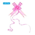 thumbnail image 3 of Unique Bargains 2.8inch Pull Bows Present Wrapping String Bows Ribbon Gold Thread Style Pink 40 Pack, 3 of 6