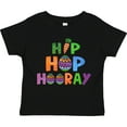 thumbnail image 3 of Inktastic Easter Hip Hop Hooray with Eggs and Carrot Boys or Girls Toddler T-Shirt, 3 of 5