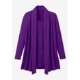 thumbnail image 6 of Woman Within Plus Size 2-Fer Cardigan & Attached Lace Tunic, 6 of 6