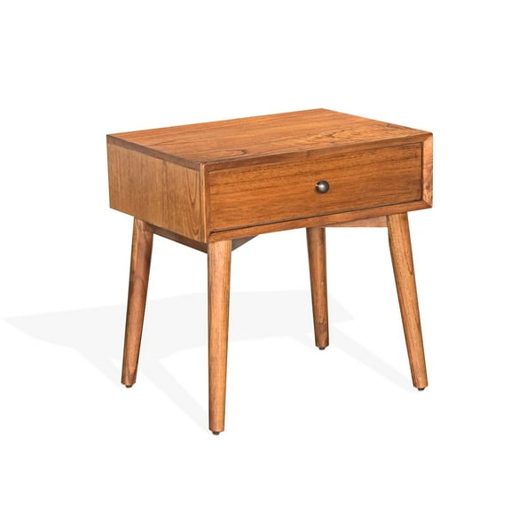 Sunny Designs American Modern 24" Mitred Solid Wood Night Stand in Cinnamon