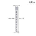 thumbnail image 2 of 8Pcs RC Car Body Post Mounts Aluminum Alloy Car Shell Column for 94102 94122 94103 94123 1/10 Scale Car (Silver), 2 of 5