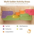 thumbnail image 6 of Fir Wood Hamster Cage with Flip Roof Multi Ladder Activity Areas for Guinea Pigs Hedgehogs Natural Small Animal Habitat, 6 of 10