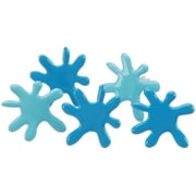 Angle View: Eyelet Outlet Shape Brads 12/Pkg-Water Splatters