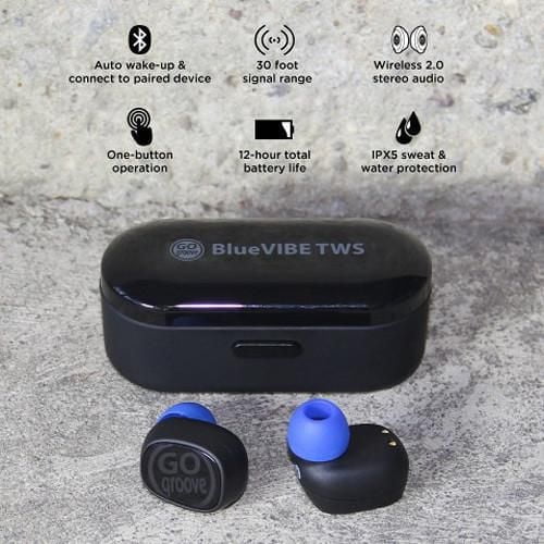GOgroove Écouteurs Intra-Auriculaires Sans Fil BlueVIBE TWS