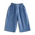 thumbnail image 5 of Angala Infant Boys Active Pants Wide Leg With Pockets Fall Casual Boys Baggy Pants Size 18-24 Months Blue, 5 of 7