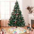 thumbnail image 7 of Sikiie Retro Colorful Butterfly 30-48 inches {designName} Print Christmas Tree Skirt Snowman Xmas Tree Skirt with Edge Christmas Decorations for Holiday Party, 7 of 7