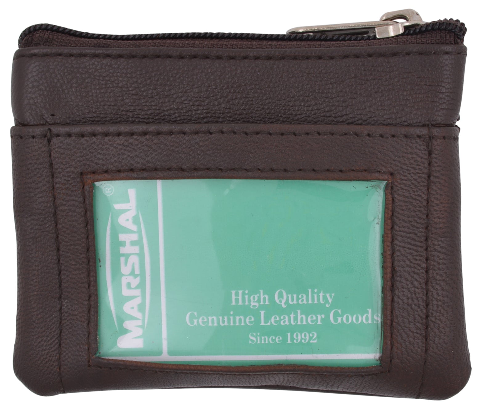 Leather Inbrid Wallet Keychain Gift Set