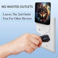 thumbnail image 3 of PhooArto Tribal Wolf Galaxy Moon Plug in LED Night Light Auto Sensor Dusk to Dawn Decorative Night for Bedroom, Bathroom, Kitchen, Hallway, Stairs, Baby's Room, Energy Saving, 3 of 7