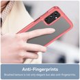 thumbnail image 5 of ShellTech Crystal Case for Samsung Galaxy A15 5G Slim Thin Soft TPU Bumper & Hard PC Back Shockproof Scratch Resistant Protective Phone Case for Galaxy A15,Red, 5 of 8