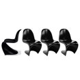 thumbnail image 1 of Heavenly Collection Shinny Plastic Dining Chairs SET OF 4, 1 of 4