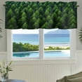thumbnail image 3 of Summer Green Forest Valances for Windows Pine Trees Forest Landscape Style Rod Pocket Curtain Valance Window Treatment Short Curtains for Kitchen Living Room, 42"x18", 3 of 9