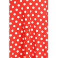thumbnail image 5 of Women's Plus Size A-Line Casual Flared Elastic Band Polka Dot Midi Skirt, 5 of 6