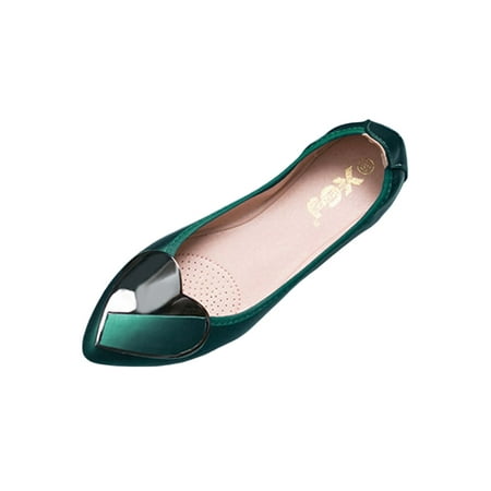 

Tenmix Women Flats Comfort Flat Shoes Slip On Loafers Non-slip Boat Shoe Women s Casual Fashion Dark Green 4
