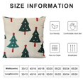 thumbnail image 5 of Qinduosi Christmas Tree Throw Pillow Covers Inches Embroidered Xmas Decoration Pillow Cases with Green Trees (Pack of ) (Christmas Trees), 5 of 5