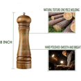 thumbnail image 4 of Pepper Mill, Salt and Pepper Grinders, Solid Wood Grinder with 8 Inch Adjustable Ceramic Grinder (1 Piece), 4 of 7