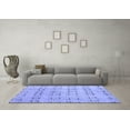 thumbnail image 3 of Ahgly Company Indoor Rectangle Abstract Blue Modern Area Rugs, 7' x 10', 3 of 4