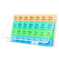 thumbnail image 1 of WANGQI Large Monthly Pill Organizer 28 Day Medication Organizer Storage by Week,Extra Large Compartments Dust-Proof Pill Case Medication Reminder Travel Container for Vitamins/Fish Oil/Supplements, 1 of 6