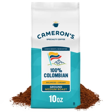 Cameron's Coffee Medium Roast Ground 100% Colombian Coffee - 10 oz