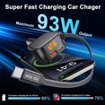 thumbnail image 2 of Carregador de Carro ANEXTIDE USB C Retrátil 93W de Carregamento Rápido, 2 of 7