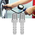 thumbnail image 2 of Khall 2PCS 1/4in Stainless Steel BSPT Male Thread Connector + Barb Joint Quick Coupling Connector Pipe Fitting,BSPT Male Connector,Pipe Connector, 2 of 8