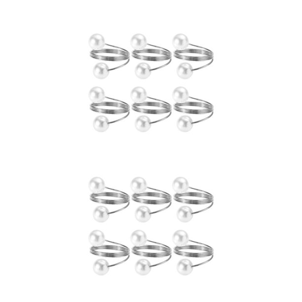 Yuarrent Paquete de 6 servilleteros de hierro metálico para decoración de preciosa, boda, Halloween, bodas, cumpleaños, vacaciones Type1 NO1